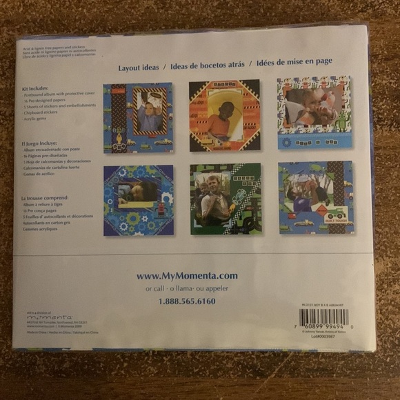 (3 for $20)Boys will be Boys Simply Perfect Scrapbook kit New 325 pieces - Picture 3 of 8